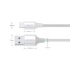 UGREEN US199 USB-A to Lightning MFi 2m White (60163) - зображення 2