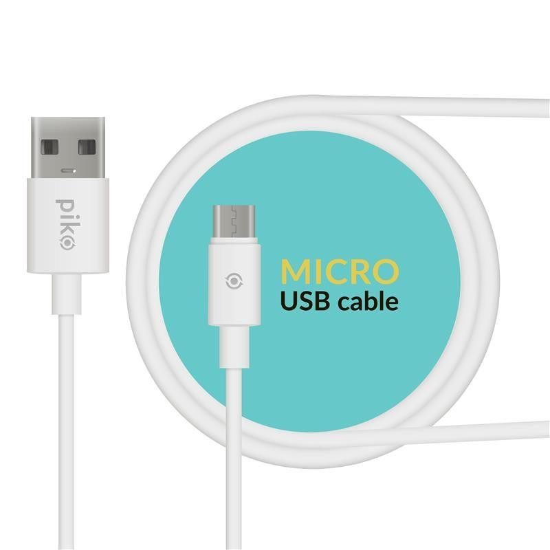 Piko USB 2.0 AM to Micro USB 1.2m White (1283126496172) - зображення 1