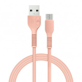 ACCLAB AL-CBCOLOR-M1PH USB to Micro USB 1.2m Peach (1283126518164)