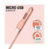 ACCLAB AL-CBCOLOR-M1PH USB to Micro USB 1.2m Peach (1283126518164) - зображення 3