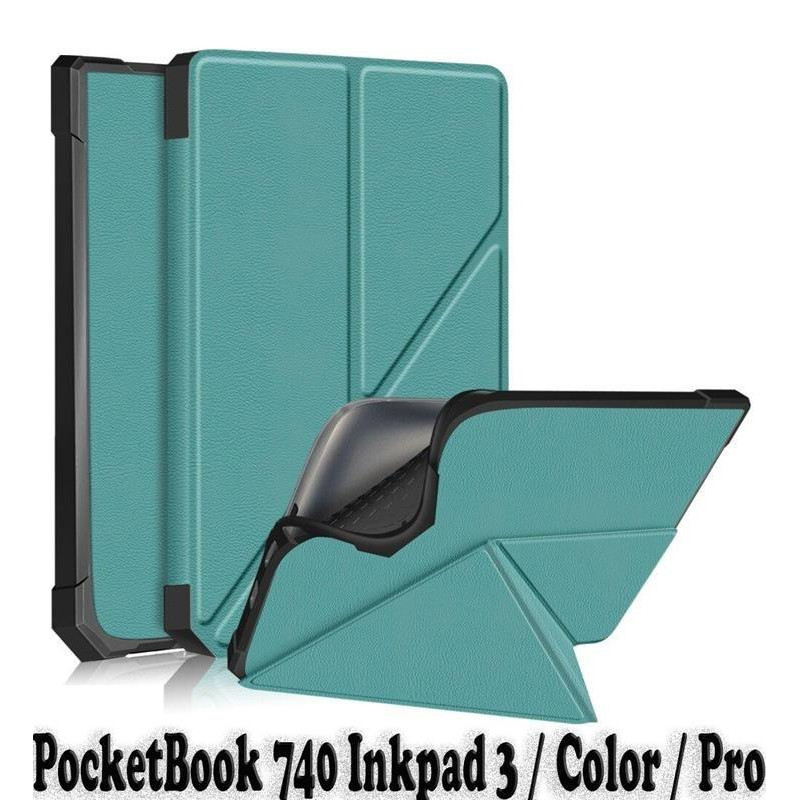 BeCover Обкладинка Ultra Slim Origami  для PocketBook 740 Inkpad 3 / Color / Pro Dark Green (707453) - зображення 1