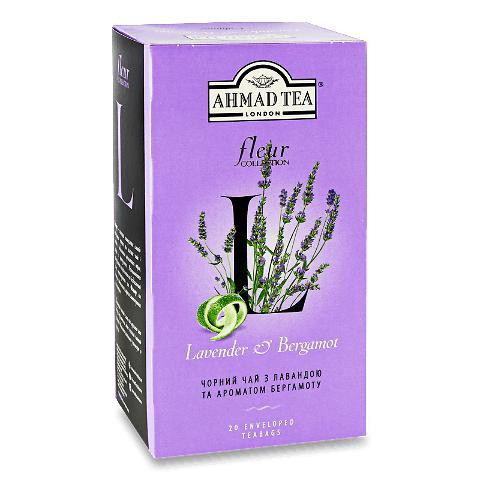 Ahmad Tea Чай чорний  з лавандою і бергамотом дрібний, 20*2 г (0250013522215) - зображення 1