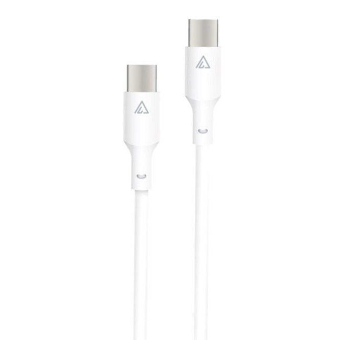 ACCLAB PwrX  USB Type-C to USB Type-C 60W 1.2m White (1283126559563) - зображення 1