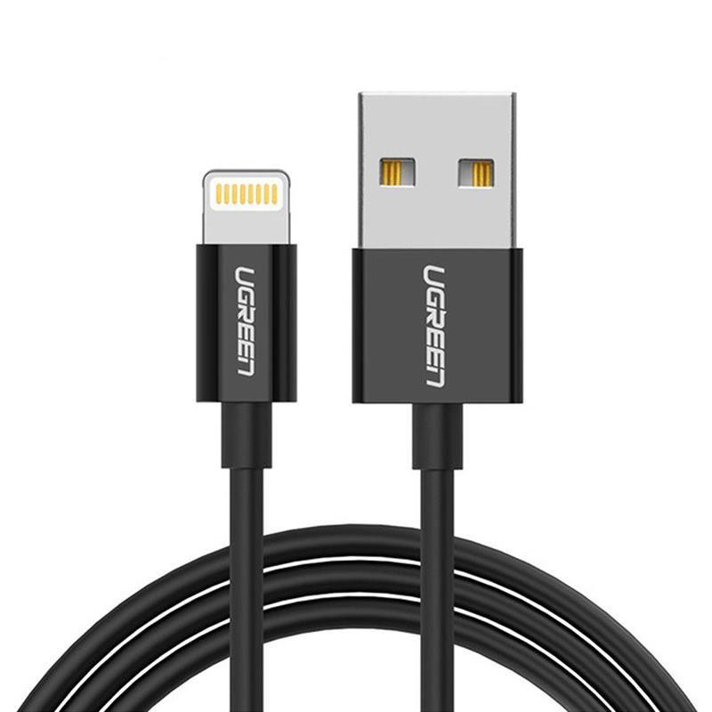 UGREEN US155 USB2.0 AM/Lightning 2m Black (80823) - зображення 1