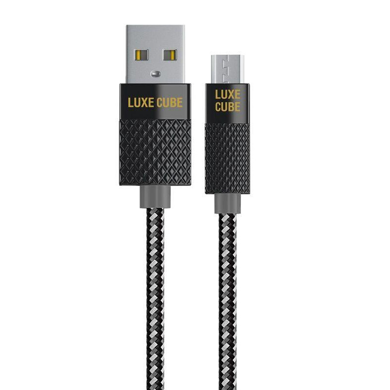 Luxe Cube Zinc USB micro Grey 1m (8886668686167) - зображення 1