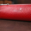 SHVIGEL Шкіряна жіноча ключниця червоного кольору на блискавці  (2416537) - зображення 7
