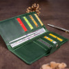 SHVIGEL Бумажник унисекс из винтажной кожи  16168 Зеленый - зображення 7