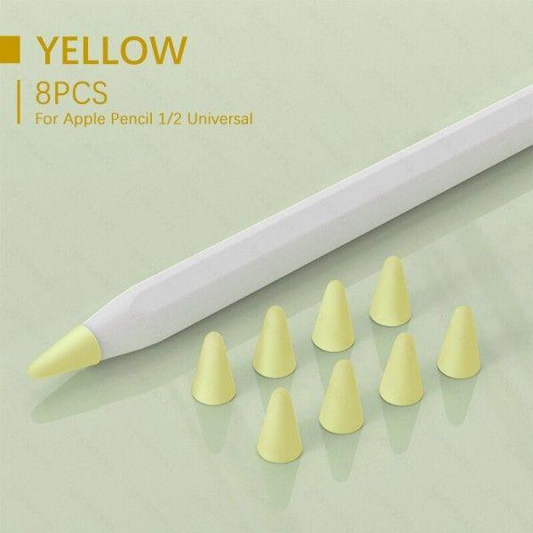 GOOJODOQ Чохол TPU  для наконечника стілус Apple Pencil (1-2 покоління) (8шт) Yellow (1005001835985075Y) - зображення 1