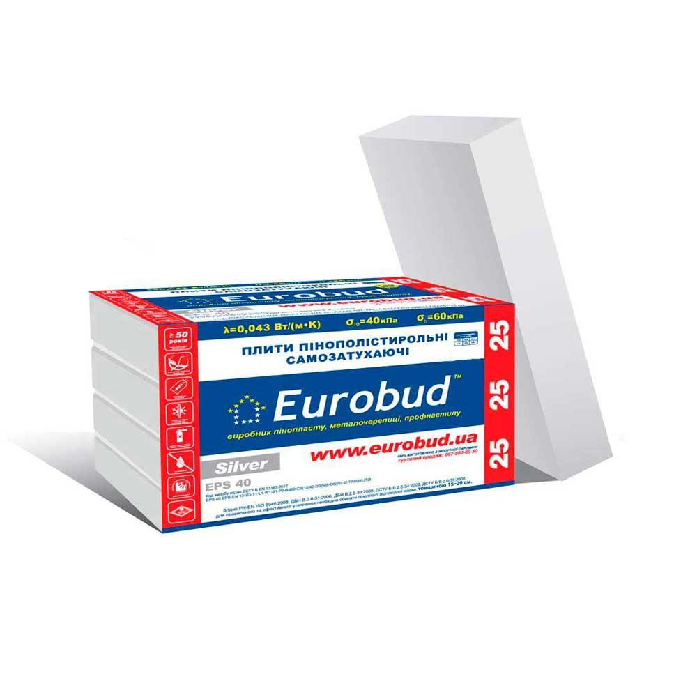 Eurobud Пенопласт Евробуд 25 Silver 1000*500*30 мм - зображення 1
