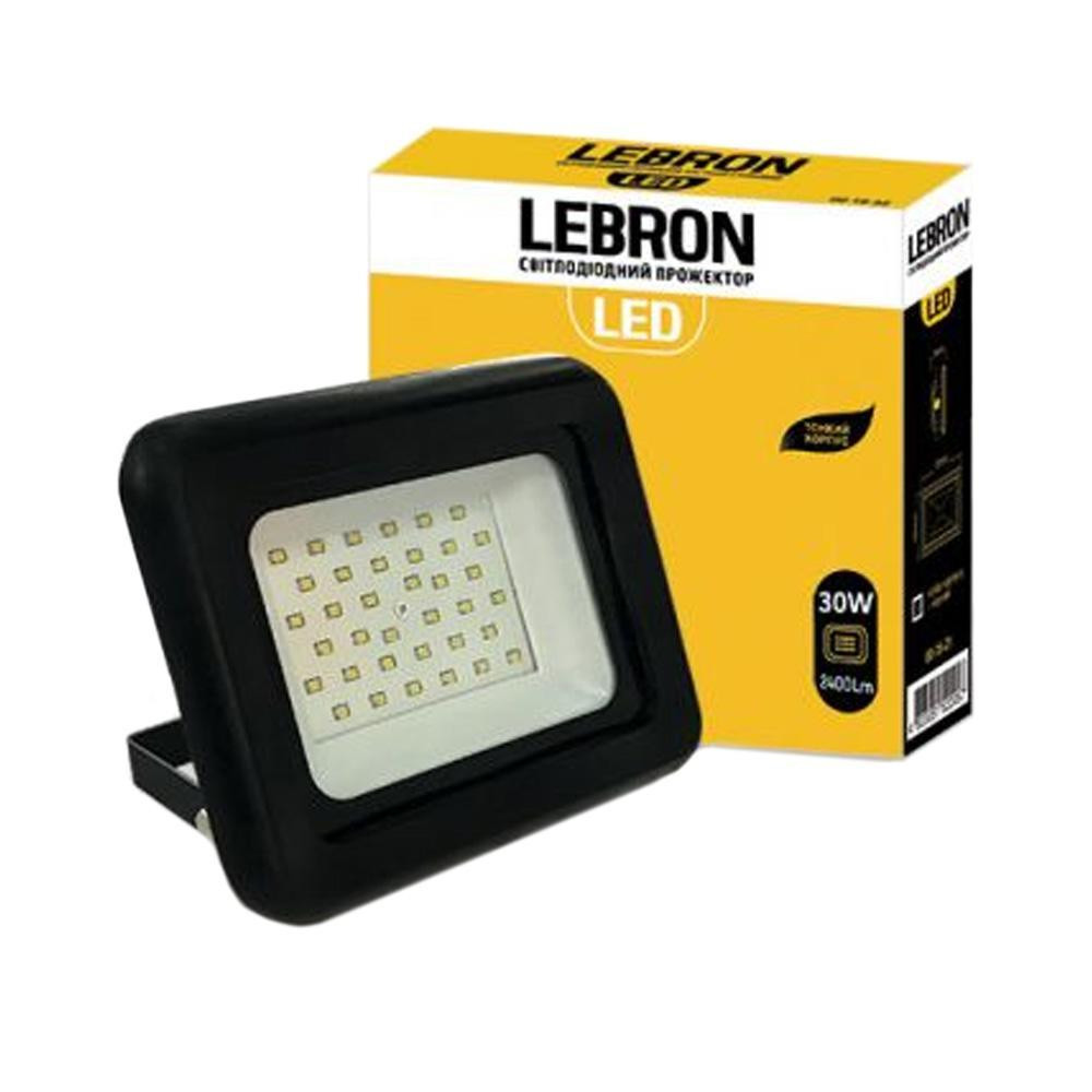 Lebron Прожектор світлодіодний LED  LF, 30W, 2550Lm, 6000К (17-07-30) - зображення 1