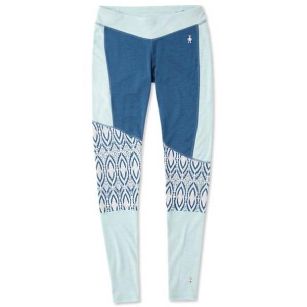 Smartwool Термоштани жіночі  Women's Merino 250 Asym Bottom Nile Blue Medallion (SW 15096.C17), Розмір S - зображення 1