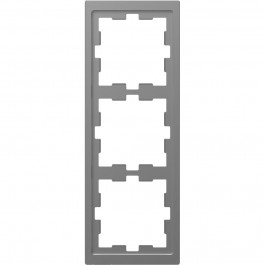   Schneider Electric Тройная рамка Merten D-Life Нержавеющая сталь (MTN4030-6536)