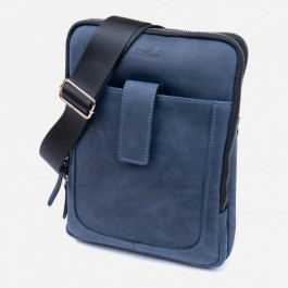 SHVIGEL Чоловіча сумка шкіряна  Синя (leather-11284)