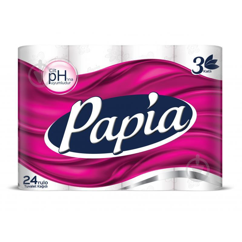 Papia Туалетний папір  тришаровий 24 шт. (8690536010059) - зображення 1