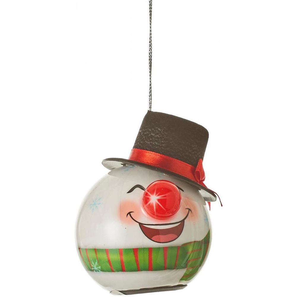 House of seasons Ялинкова куля  LED Сніговик 6,5см (8718861435528GREEN) - зображення 1