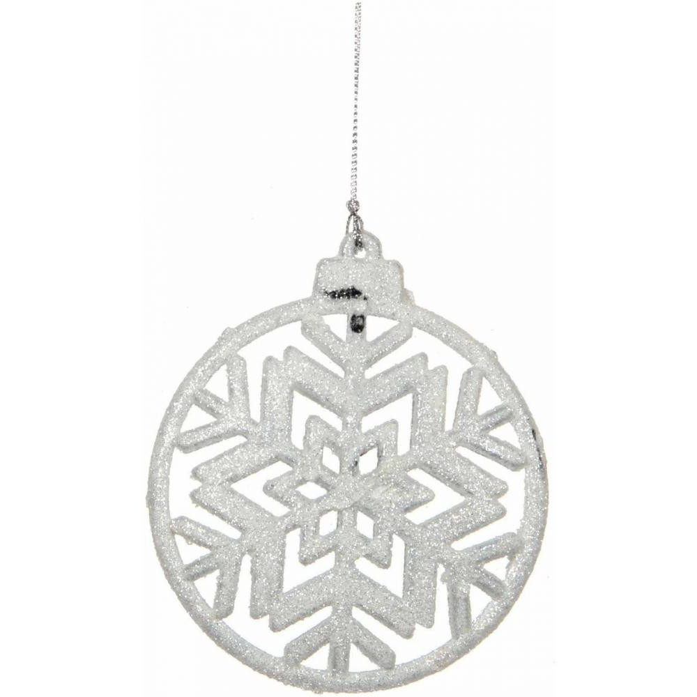 Christmas House Украшение декоративное Снежинка симметричная белая (8718861346732) - зображення 1