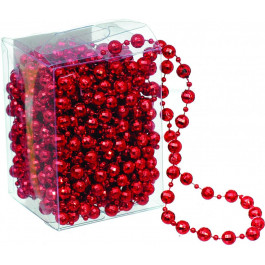 JUMI Гирлянда декоративная "Ожерелье" 9м х 8мм, пластик, красный (5900410380073)