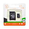T&G 64 GB microSDXC Class 10 UHS-I (U1) + SD-adapter  TG-64GBSDCL10-01 - зображення 1