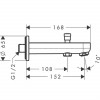 Hansgrohe Излив для ванны  Metris S 152 мм (31417000) - зображення 2