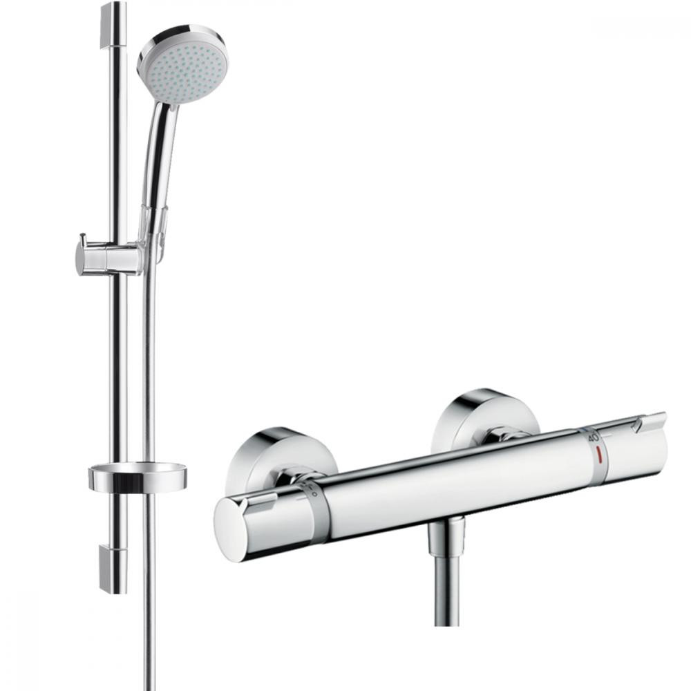 Hansgrohe Croma 100 Vario EcoSmart/Ecostat Comfort Combi 27032000 - зображення 1