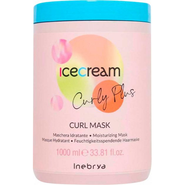 Inebrya Зволожуюча маска  Curl Mask для кучерявого та хімічно завитого волосся 1000 мл (8008277263700) - зображення 1