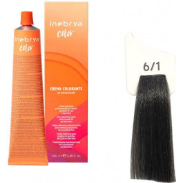 Inebrya Крем-фарба для волосся  Color 6/1 Dark Blonde Ash 100 мл (8033219162216)