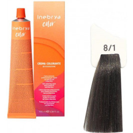 Inebrya Крем-фарба для волосся  Color 8/1 Ligt Blonde Ash 100 мл (8033219162230)