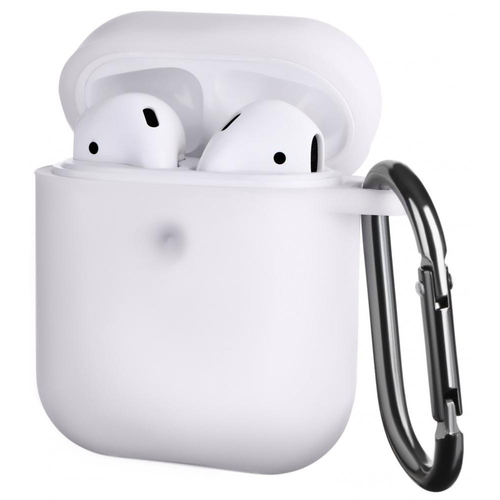 2E Чохол  для Apple AirPods, Pure Color Silicone (3.0 mm), White (2E-AIR-PODS-IBPCS-3-WT) - зображення 1