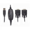 Viewcon USB 2.0 to 2хCOM 1.4m Black (VE591) - зображення 1