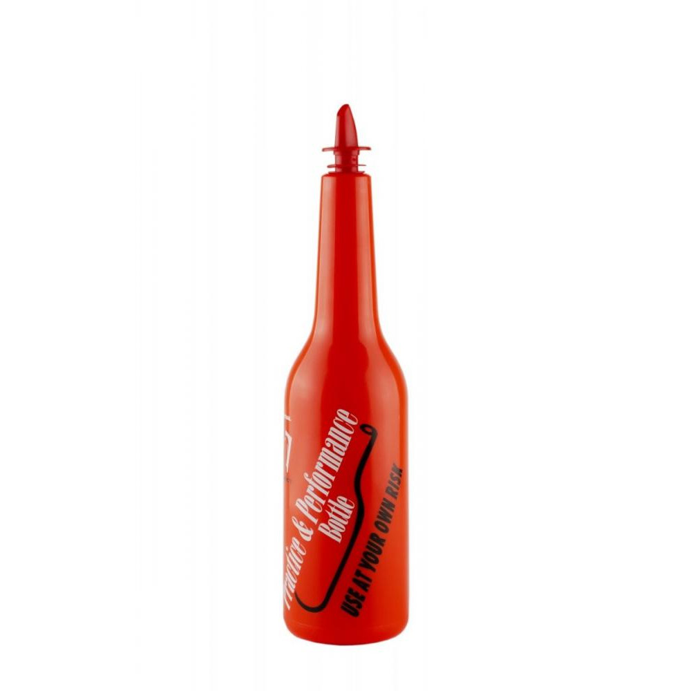 One Chef Пляшка для флейрингу з написом  Performance 0.5 л, червона (212087) - зображення 1