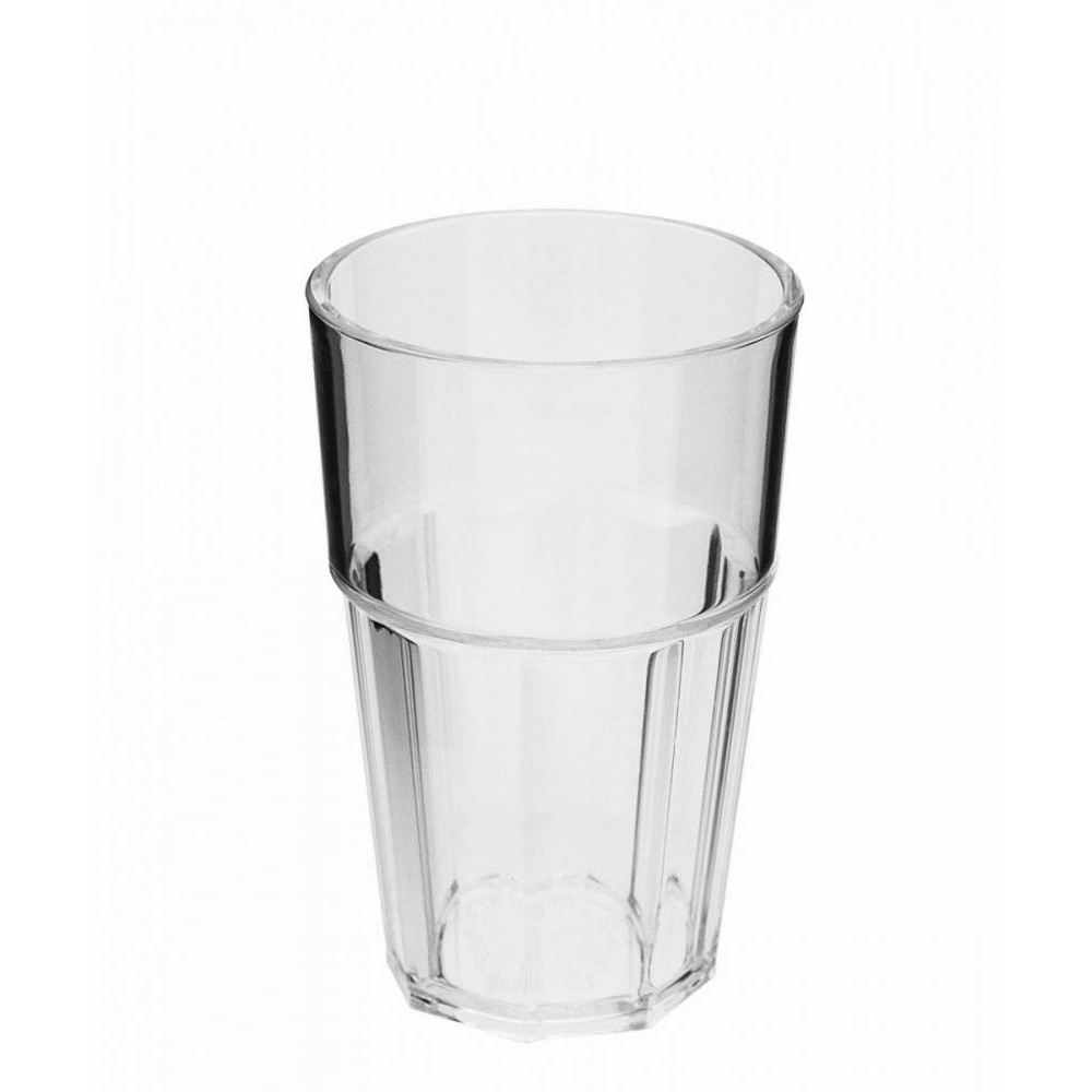 One Chef Склянка "Гранений" з полікарбонату прозора  300 мл (612030) - зображення 1