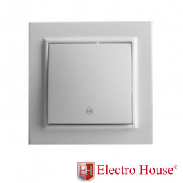 Electro House Выключатель проходной Enzo белый EH-2106
