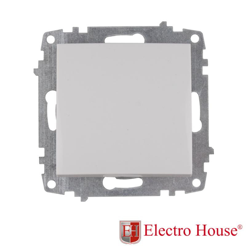 Electro House Механизм выключателя одинарного Enzo белый EH-2121 - зображення 1