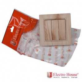 Electro House Выключатель тройной Enzo Светлое дерево EH-2185-WW