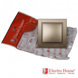 Electro House Выключатель проходной Enzo Золотой EH-2186-LG
