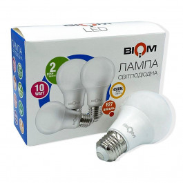 Biom LED BT-510 A60 10W E27 4500К матовая