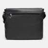 Borsa Leather Сумка  K13530-black чоловіча шкіряна чорна - зображення 3