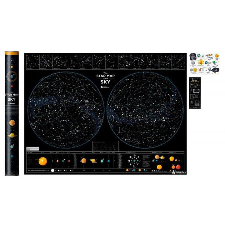 1dea.me Карта звездного неба Star map of the sky (4820191130333) - зображення 1