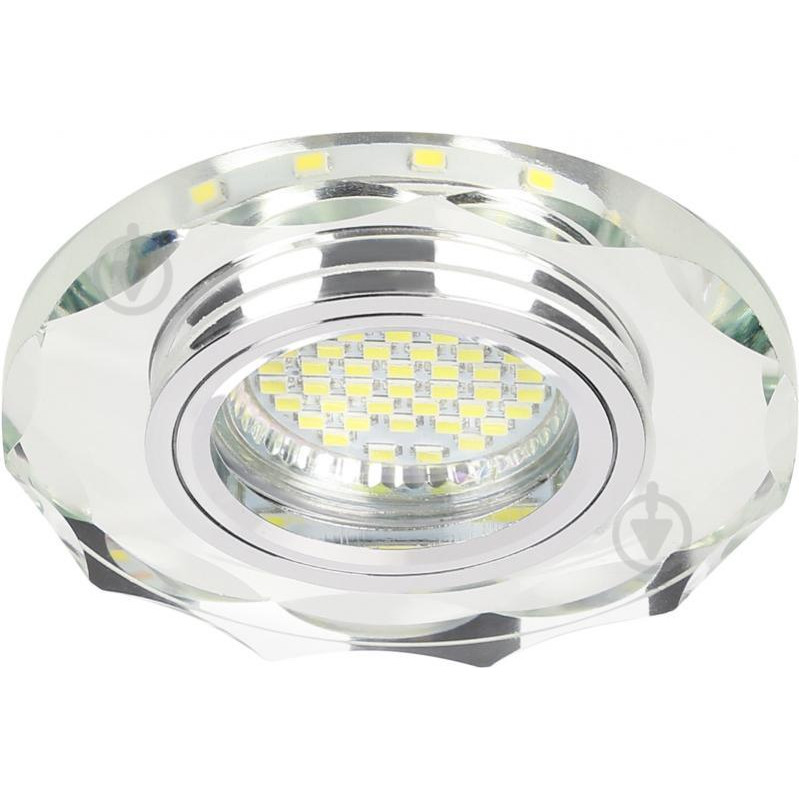 Accento Lighting Светильник точечный  MR16 с LED-подсветкой 3 Вт GU5.3 4000 К зеркальное стекло ALHu-MKD-E005 - зображення 1