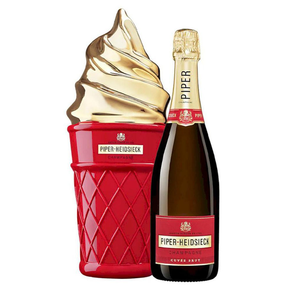 Piper-Heidsieck Вино  Brut (Ice-cream gift box) 0,75 л брют ігристе біле (3018333009000) - зображення 1