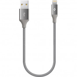 TTEC USB to Lightning AlumiCable Mini 0.3m Space Gray (2DK28UG)