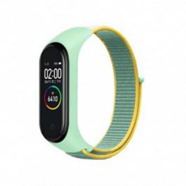 BeCover Ремінець Nylon Style для Xiaomi Mi Smart Band 5/6 Green/Yellow (705420)