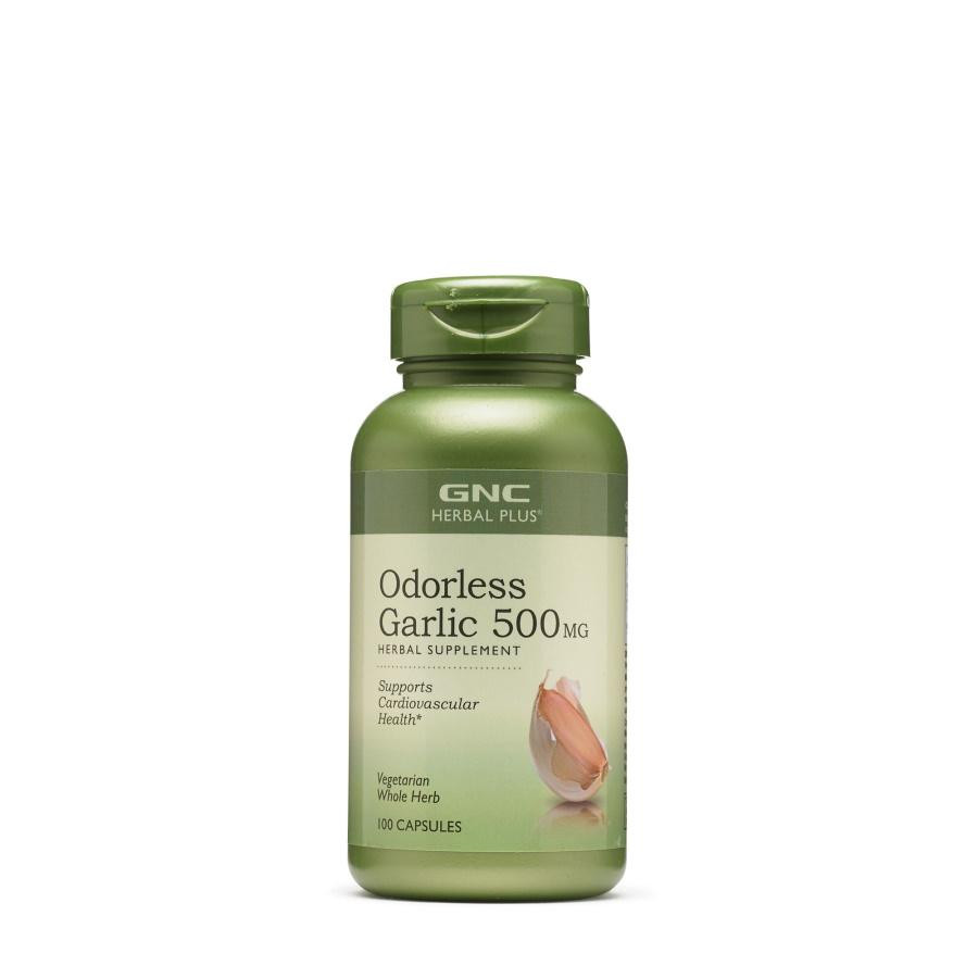 GNC Herbal Plus Odorless Garlic 500 mg, 100 таблеток - зображення 1