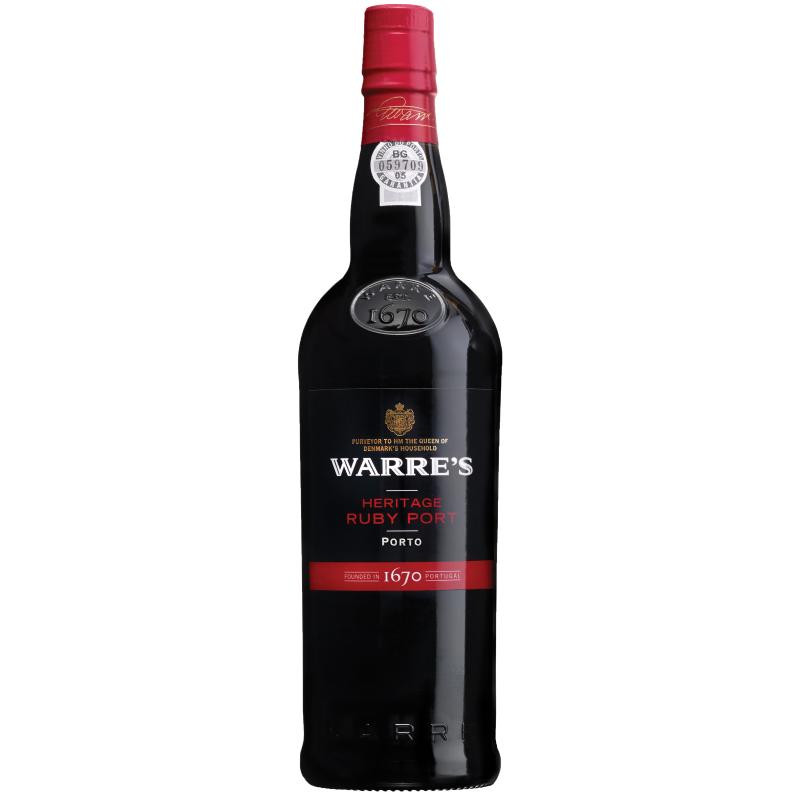 Warre's Вино Warre&#39;s Heritage Ruby Port, кріплене, червоне, солодке, 17%, 0,75 л (5010867120129) - зображення 1