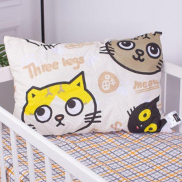   MirSon Подушка дитяча  №3806 Kids Time 18-0007 Cool Cat EcoSilk антиалергенна низька 40х60 см (220000702737