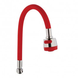 Wezer Вилив для змішувача  гнучкий рефлекторний для кухні 50см червоний WKC-058-RED