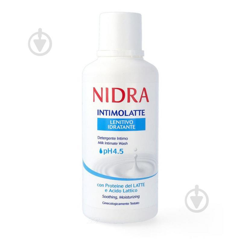 Nidra Молочко для интимной гигиены  Lenitivo с молочными протеинами 500 мл (8003510028726) - зображення 1