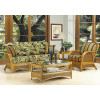 CRUZO Комплект м'яких меблів Пелікан  (диван, 2 крісла й кавовий стіл) коричневий (kp5811) - зображення 1