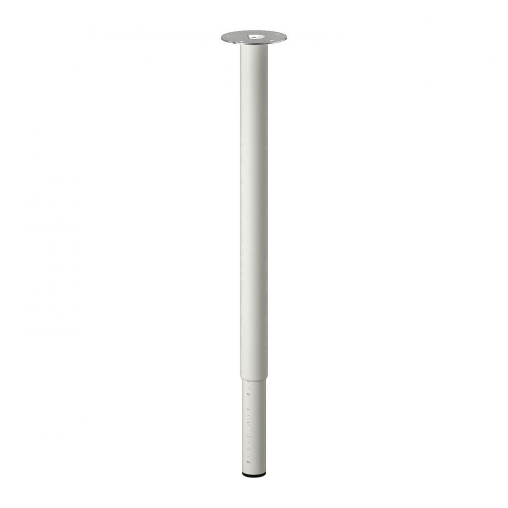 IKEA OLOV Ножка стола, h60-90, белый (102.643.02) - зображення 1
