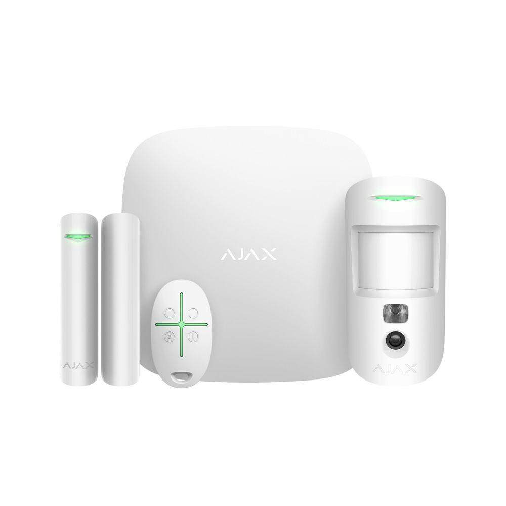 Ajax StarterKit Cam білий з 2G, Ethernet, фотоверифікацією тривог - зображення 1